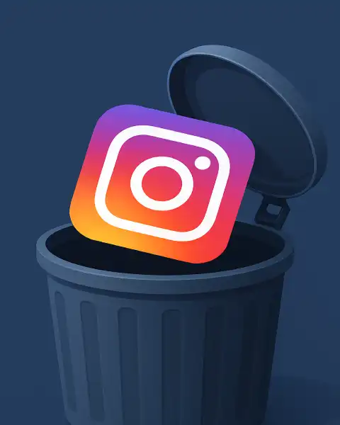 حذف کردن اکانت اینستاگرام